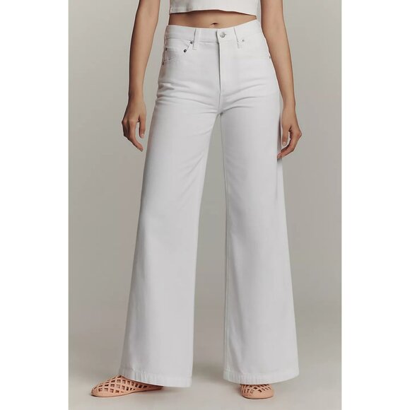 PISTOLA Jadyn Low Slung Palazzo Jean in Wash Vivid White Size US 30 NWT - Picture 1 of 15